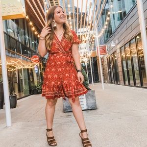 Paisley print dress